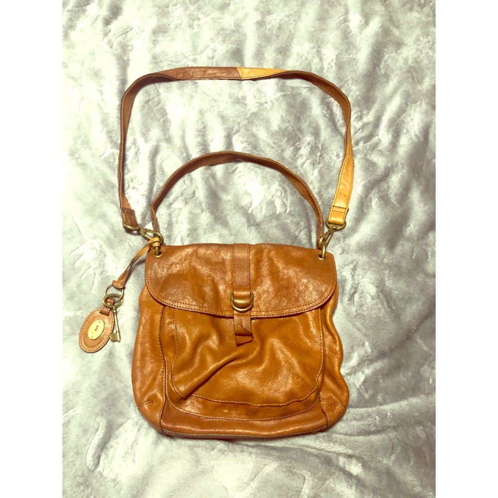 Vintage Leather Crossbody 💕 Fossil Messenger Bag